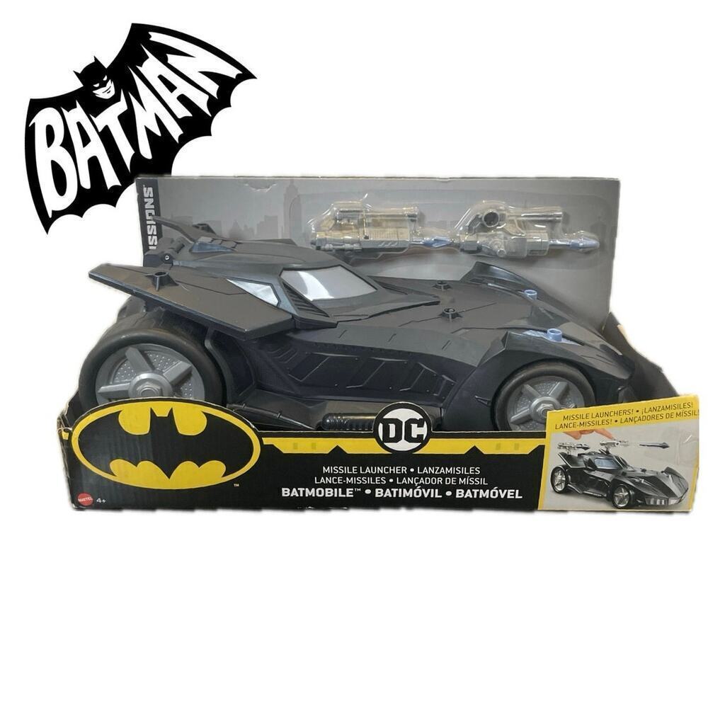 BATMAN MISSION MISSILE LAUNCHER BATMOBILE VEHICLE DC COMIC MATTEL GOTHAM ICONIC